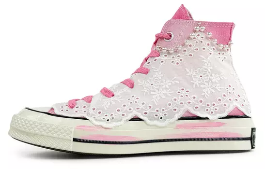 Chuck Taylor All Star Canvas Shoes Unisex High Top Pink/White Converse
