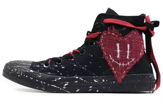 Chuck Taylor All Star Canvas Shoes Unisex High-top Black/Red Converse