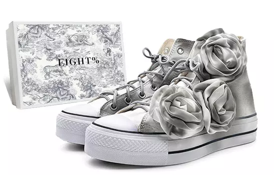 Chuck Taylor All Star Canvas Shoes Women's High-top White/серый Converse