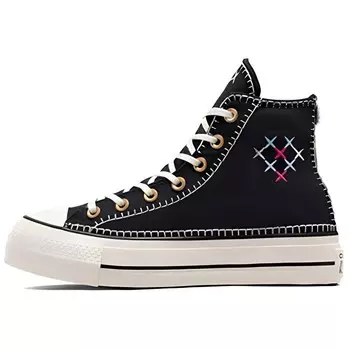 Chuck Taylor All Star Canvas Shoes Women's High-top White/Metallic Gold Coin/Black Converse