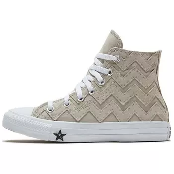 Chuck Taylor All Star Canvas Shoes Women's High-top Серый/белый Converse