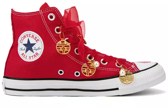 Chuck Taylor All Star Canvas Shoes Women's High-top Red/white Converse