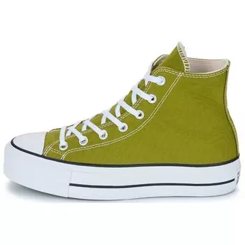 Chuck Taylor All Star Canvas Shoes Womens Mid-top Green/White Converse