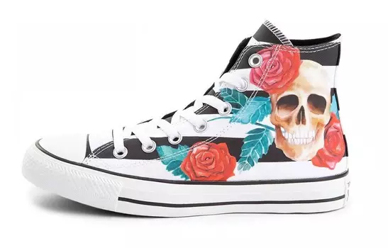 Chuck Taylor All Star High «Skull Roses» Converse