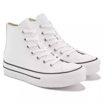 Chuck Taylor All Star Lift High Top кроссовки для малышей Converse, белый