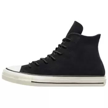 Chuck Taylor All Star женские высокие «Mono Suede - черные» Converse