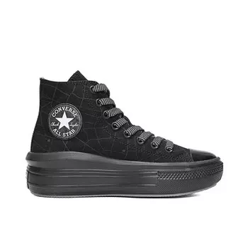 Chuck Taylor SEASONAL парусиновые кеды унисекс с высоким берцем черного цвета Converse