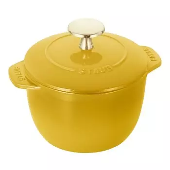Чугун Staub 1,5 кварты. Маленькая голландская жаровня, желтый
