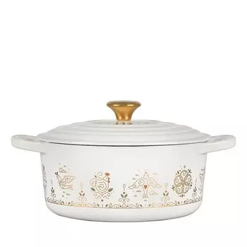 Чугунная эмалированная жаровня Le Creuset «12 дней Рождества», мультиколор