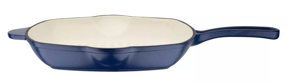 Чугунная сковорода-гриль GSW Blue Magic 27x27 см, 717250, чугун ок. 1,6 л