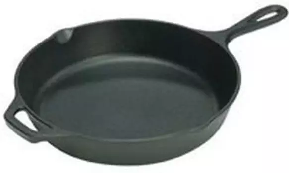 Чугунная сковорода New Lodge 13 дюймов, черный