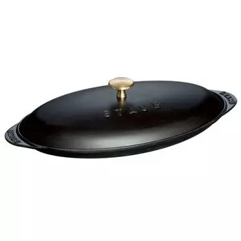 Чугунная сковорода Staub 14,5 x 8 дюймов, черный