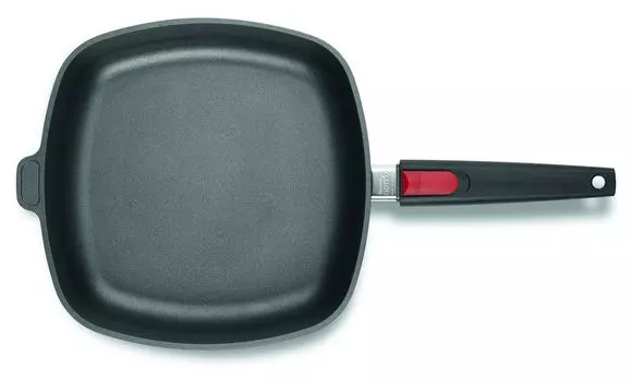 Чугунная сковорода WOLL 'NOWO, 28 x 28 см, высота 6,5 см, съемная. Шток' не индуктивный Norbert Woll, черный