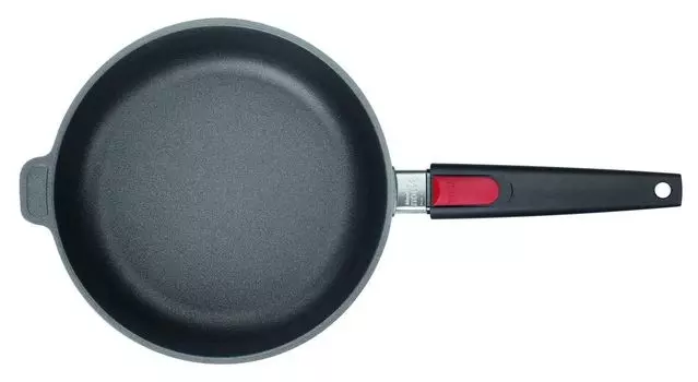 Чугунная сковорода WOLL 'NOWO с высокими бортами, 24 см 7 см, высота съемная. Шток' не индуктивный Norbert Woll, черный