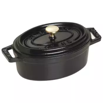 Чугунный кокот Staub Mini Oval, черный