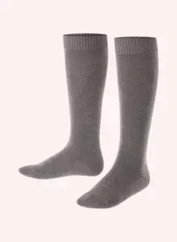 Чулки comfort wool из шерсти мериноса Falke, серый