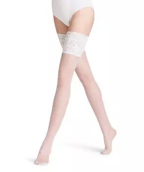 Чулки "шелковые гладкие" Falke, белый