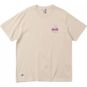 CHUMS Футболка унисекс серо-коричневые