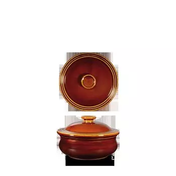 Churchill Art De Cuisine Рустикальная коричневая форма для запекания с крышкой 43кл / 14см, 6 предм., круглая Churchills, коричневый