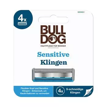 Чувствительные лезвия бритвы BULLDOG, 4 шт.