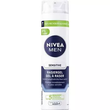 Чувствительный гель для бритья NIVEA, 200 ml
