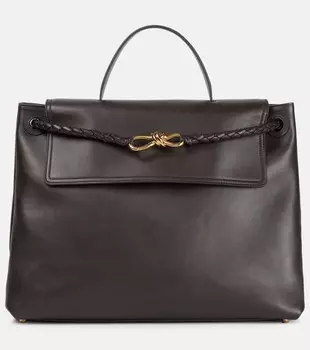 Ciao Ciao Knot большая кожаная сумка-тоут Bottega Veneta, Fondant