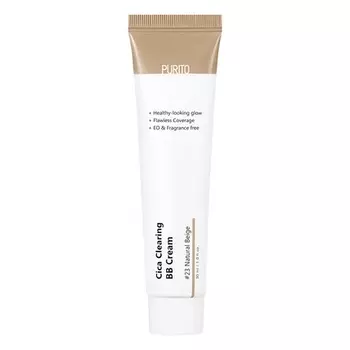 Cica Clearing Bb Cream #23 Натуральный бежевый, 1 жидкая унция / 30 мл веганская тональная основа, Purito