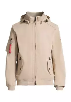 Cicero 1061 Функциональная водонепроницаемая дышащая ветрозащитная куртка с капюшоном для мужчин WELLENSTEYN, песочный