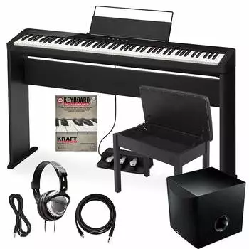 Цифровое пианино Casio Privia PX-S1100 — черный ПОЛНЫЙ ДОМАШНИЙ НАБОР ПЛЮС PX-S1100 - Black