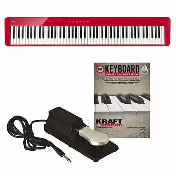 Цифровое пианино Casio Privia PX-S1100 — красный БОНУСНЫЙ НАБОР PX-S1100 - Red