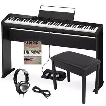 Цифровое пианино Casio PX-S3100 — черный ПОЛНЫЙ НАБОР ДЛЯ ДОМА