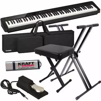 Цифровое пианино Casio PX-S5000 — черный НАБОР STAGE ESSENTIALS PX-S5000BK