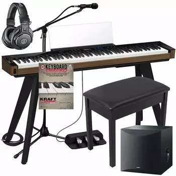 Цифровое пианино Casio PX-S6000 — черный ПОЛНЫЙ КОМПЛЕКТ ДЛЯ ДОМА ПЛЮС САБВУФЕР