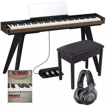 Цифровое пианино Casio PX-S6000 — черный ПОЛНЫЙ НАБОР ДЛЯ ДОМА