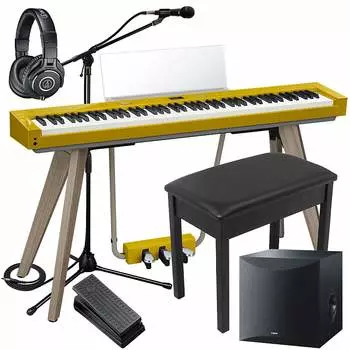 Цифровое пианино Casio PX-S7000 — гармоничная горчица ПОЛНЫЙ НАБОР ДЛЯ ДОМА ПЛЮС [Предзаказ]
