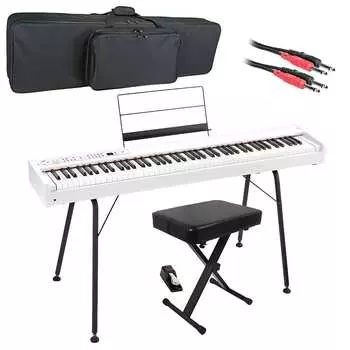 Цифровое пианино Korg D1, белый НАБОР STAGE ESSENTIALS D1WH
