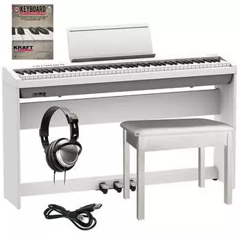 Цифровое пианино Roland FP-30X, белое, ПОЛНЫЙ НАБОР ДЛЯ ДОМА