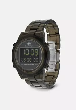 Цифровые часы RETRO DARK Daniel Wellington, серый