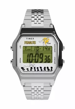 Цифровые часы Timex, серебряный