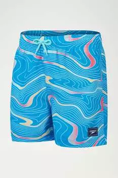 Цифровые шорты 13 дюймов для мальчиков с принтом Speedo, синий