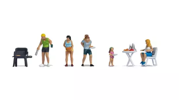 Цифры люди в кемпинге Noch