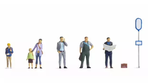 Цифры на автобусной остановке Noch