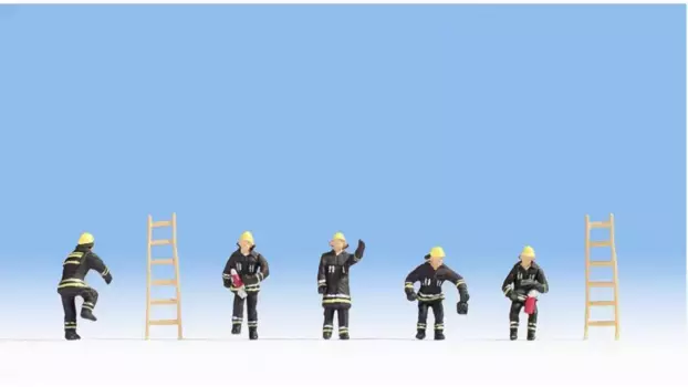 Цифры пожарная команда (черные защитные костюмы) Noch