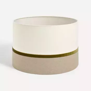 Цилиндрический абажур из 100% брунейского льна El Corte Ingls, зеленый