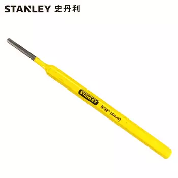 Цилиндрический пробойник Stanley, 4 мм, слесарь, позиционирующий долото, пробойник, цилиндрический пробойник с плоской головкой, одиночный 16-232-23