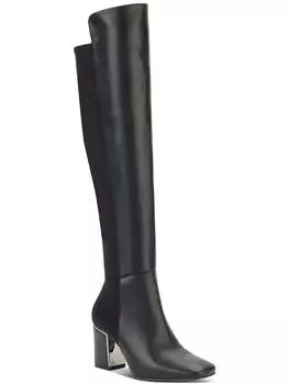 CILLI KNEE HIGH Женские удобные стельки, высокие сапоги до бедра из искусственного материала DKNY, черный