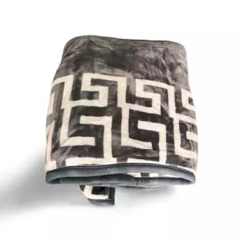 Cinar 160 x 220 см Покрывало Двусторонняя вышивка Медузы Меандр Покрывало 100% хлопок (серый) Bavary