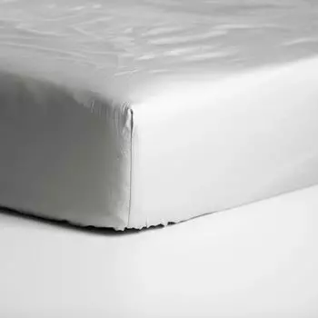 Cinderella Sundays - простынь приталенная (до 25 см) - сатин - 180х200 см - светло-серый