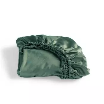 Cinderella Sundays - простынь приталенная (до 25 см) - сатин - 180х200 см - зеленый