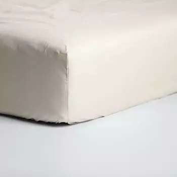 Cinderella Weekend - простынь приталенная (до 25 см) - хлопок - 180х200 см - светлый песочный